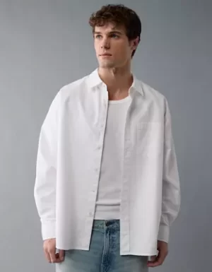 AE Everyday Relaxed Oxford Button-Up Shirt