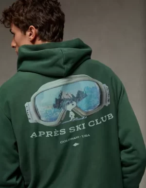 AE Snoopy Graphic Fleece Hoodie