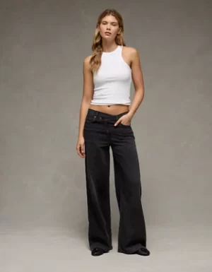 AE Dreamy Drape Strigid Low-Rise Ultra Wide-Leg Jean
