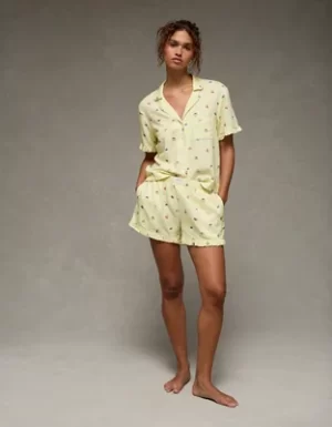 AE Ruffled Flannel PJ Set