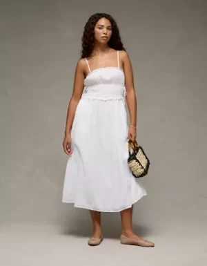 AE Corded Smocking Midi Dress