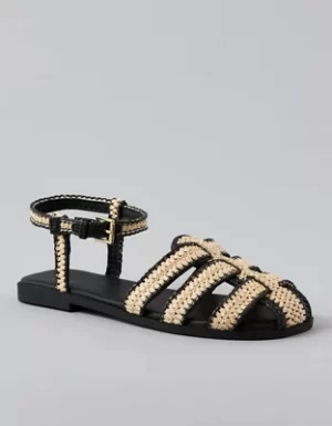 AE Raffia Fisherman Sandal