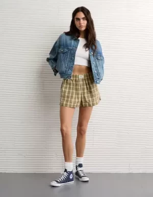 AE Plaid Boxer Sleep Short