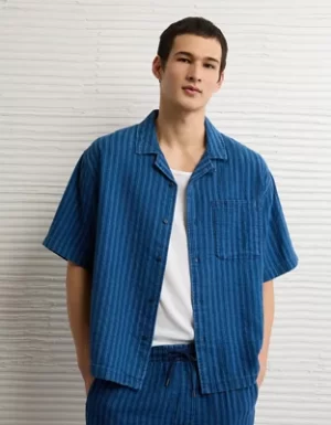 AE Relaxed Fit Short Sleeve Camp Collar Shirt