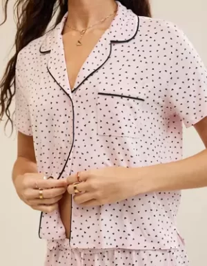 Aerie Real Soft? Short Sleeve Pajama Shirt