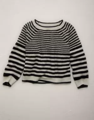 AE77 Striped Sweater