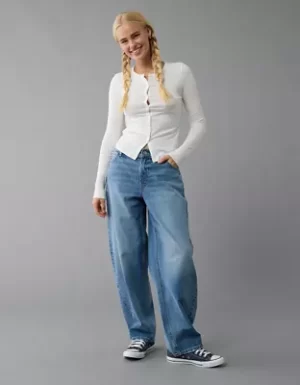 AE Strigid Low-Rise Baggy Barrel Jean