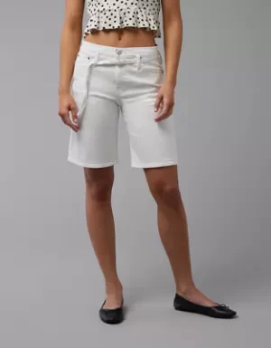 AE 11" Stretch Denim High-Waisted Jort