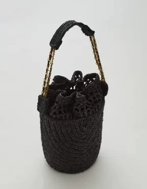 Zanatany Concepts Buckety Raffia Bag