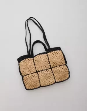 Zanatany Concepts Carrey Raffia Tote Bag